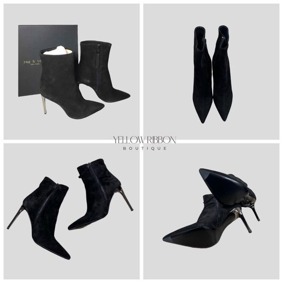 🆕 Rag & Bone Wes Boots in Black Suede - Picture 2 of 3